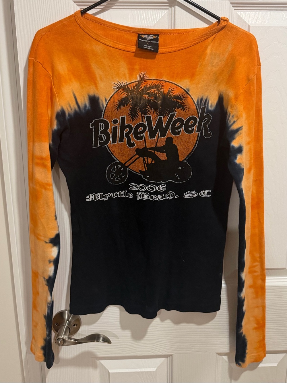 🔥 RARE Vintage Harley Davidson 2006 Bike Week Long Myrtle Beach Sleeve🔥